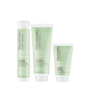 Paul Mitchell Clean Beauty Anti-Frizz Shampoo, Conditioner, Treatment Trio