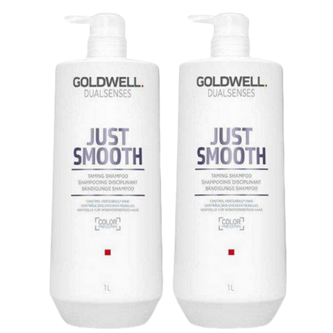 Goldwell Dual Senses Just Smooth Taming Shampoo & Conditioner 1 Litre Duo - Beautopia Hair & Beauty