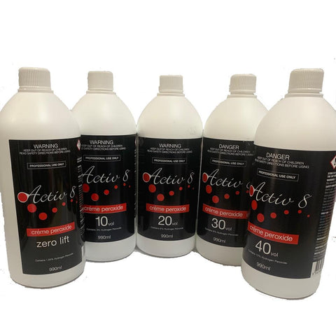Activ8 Creme Peroxide Zero Lift 990ml - Beautopia Hair & Beauty