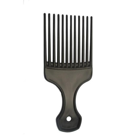 Santorini Afro Comb Black 2.5" - Beautopia Hair & Beauty