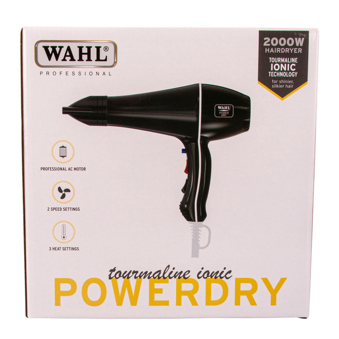 Wahl Professional Tourmaline Ionic Powerdry Black - Beautopia Hair & Beauty