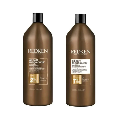 Redken All Soft Mega Curls Shampoo & Conditioner 1L Duo