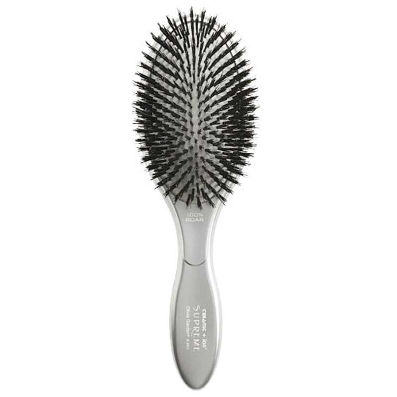 Olivia Garden Ceramic + Ion 100% Boar Supreme Paddle Brush