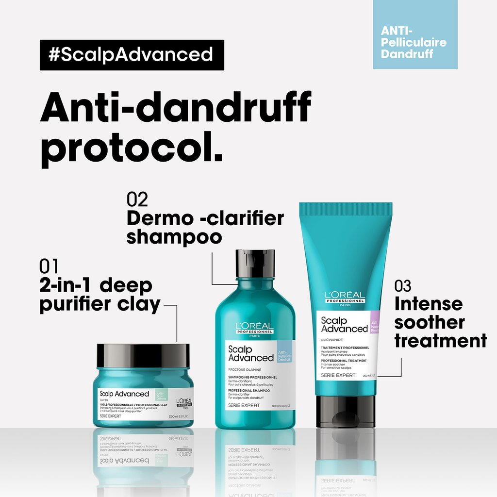 L'oreal Professionnel Scalp Advanced Anti-Dandruff Dermo-Clarifier Shampoo 300ml
