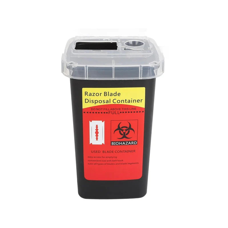 Santorini Razor Blade Disposal Container Black