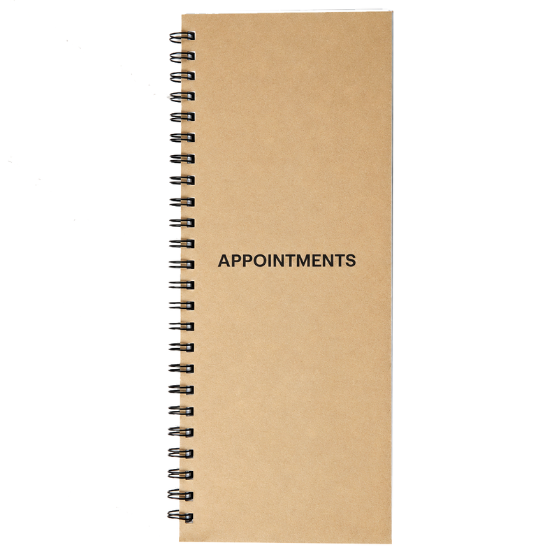 Santorini Appointment Book 2-4 Column 100 pages Narrow Natural