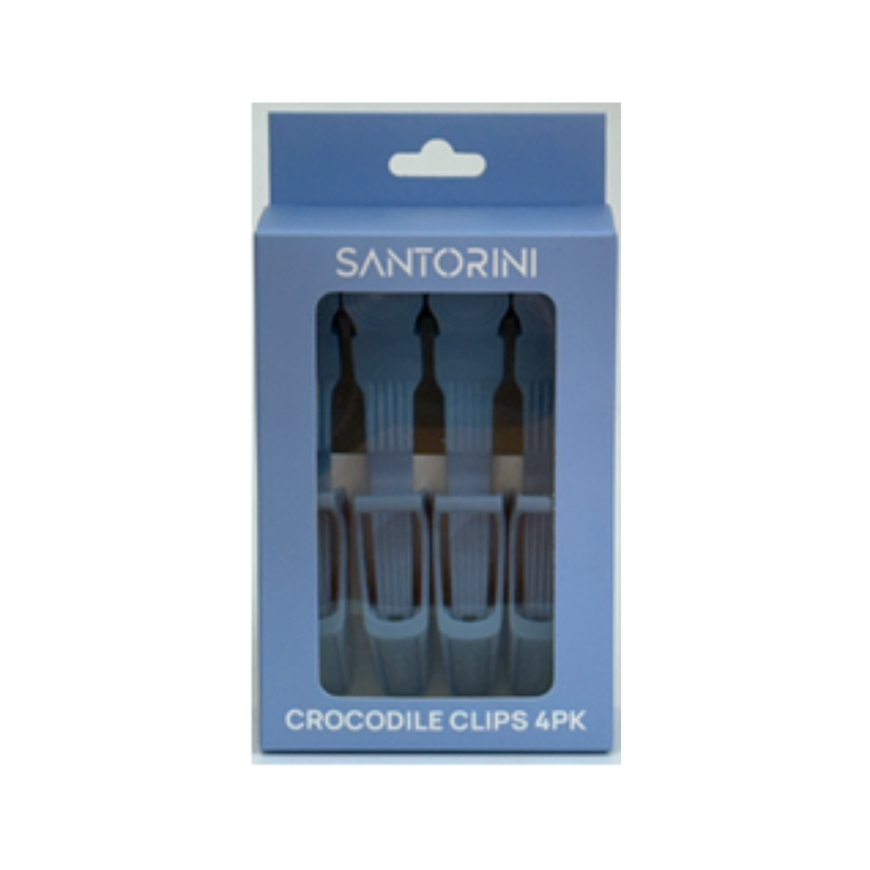 Santorini ProHold Crocodile Clips Sky Blue 4pk