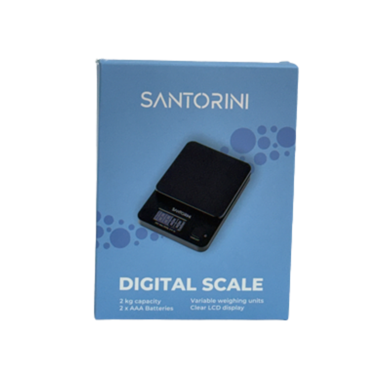 Santorini Digital Scale Black