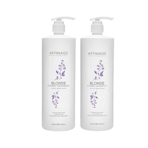 Affinage Blonde Toning Shampoo & Treatment 1 Litre Duo