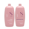 Alfaparf Milano Semi Di Lino Moisture Nutritive Low Shampoo & Leave-In Conditioner 1 Litre Duo