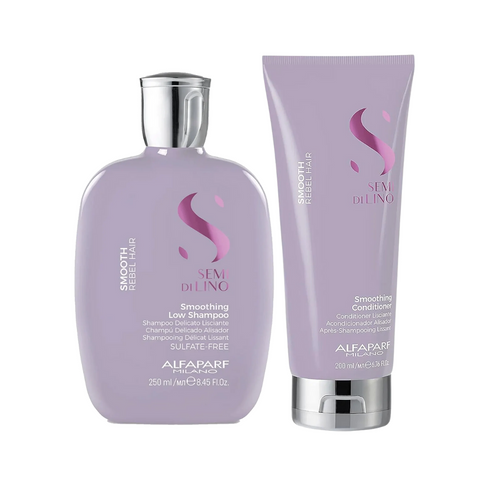 Alfaparf Milano Semi Di Lino Smooth Smoothing Low Shampoo 250ml & Conditioner 200ml Duo