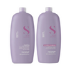 Alfaparf Milano Semi Di Lino Smooth Smoothing Low Shampoo & Conditioner 1 Litre Duo