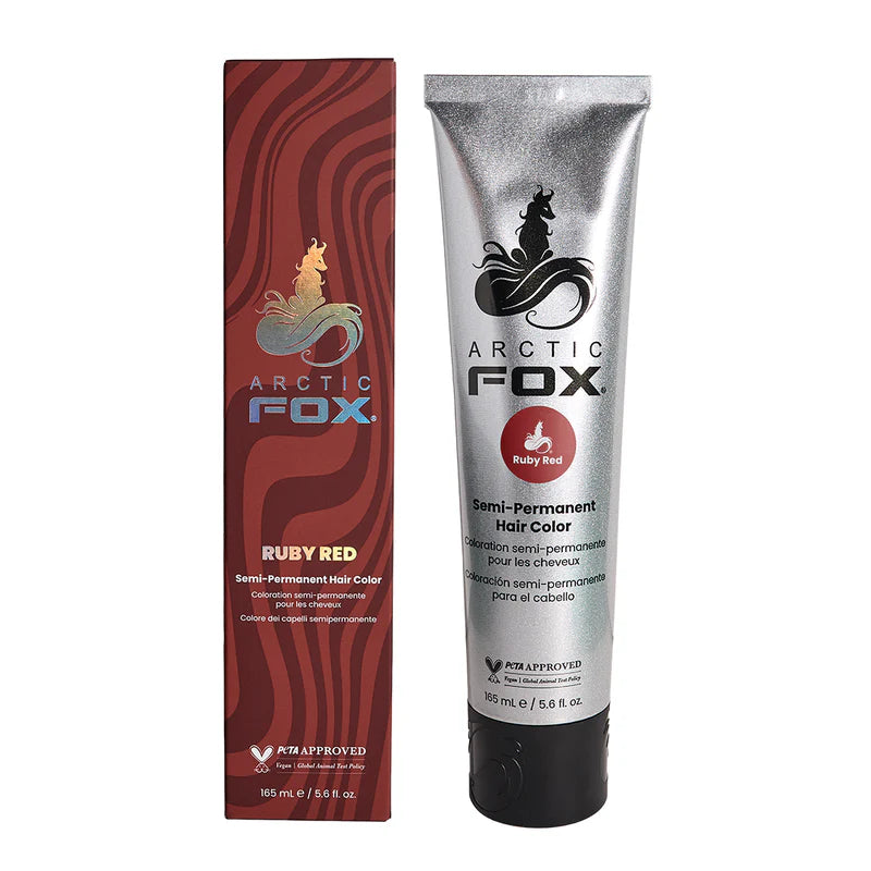 Arctic Fox Semi-Permanent Hair Colour Ruby Red 165ml