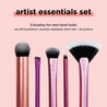 Real Techniques Artist Essentials Makeup Brush Set, 5 Piece