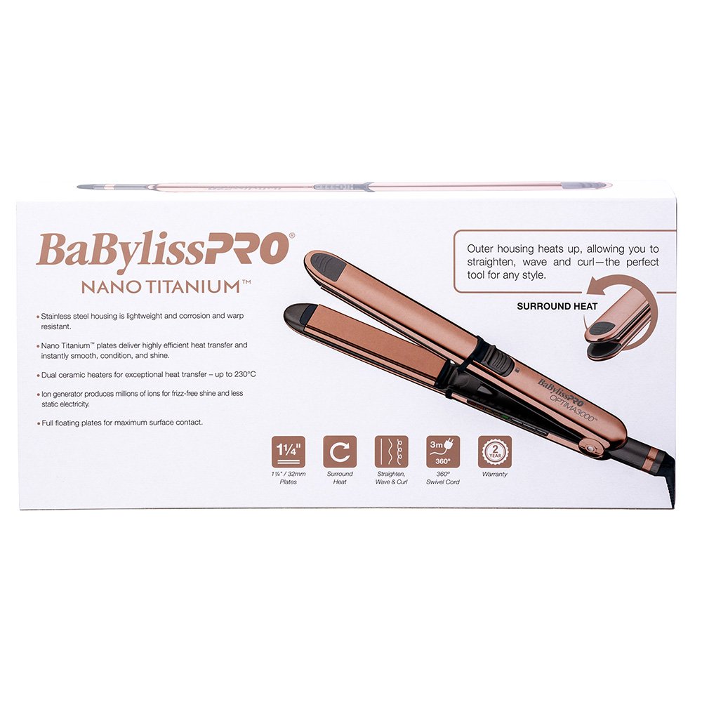 Babyliss Pro Nano Titanium Optima 3000 Hair Straightener – Beautopia ...