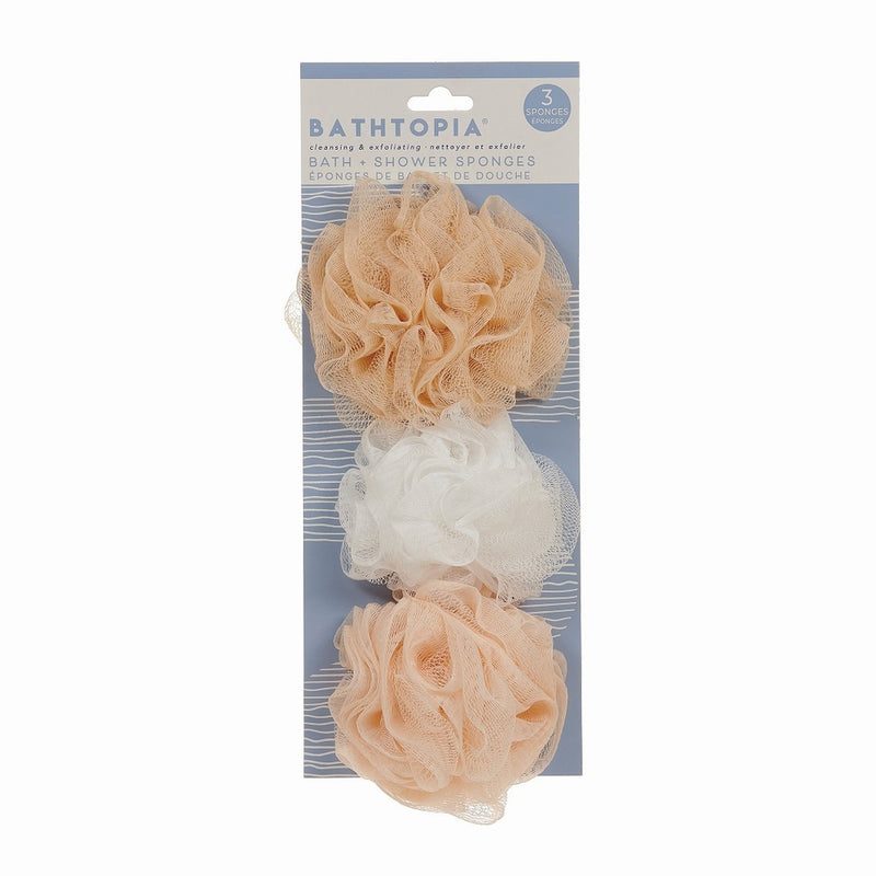 Bathtopia Bath and Shower Sponges 3pk