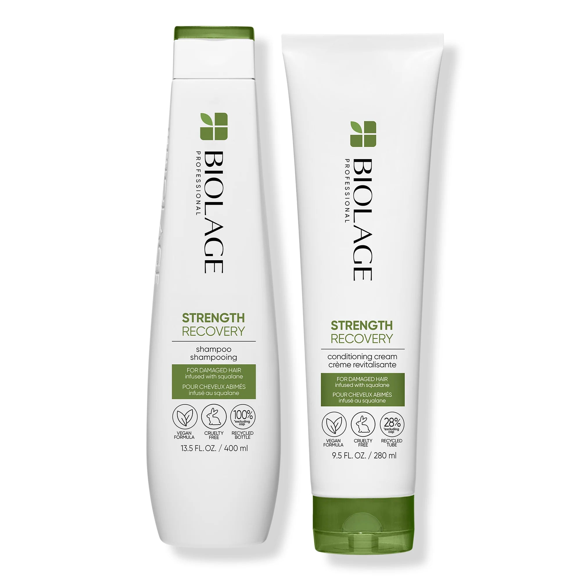Matrix Biolage Strength Recovery Shampoo & Conditioning Cream 400ml Duo