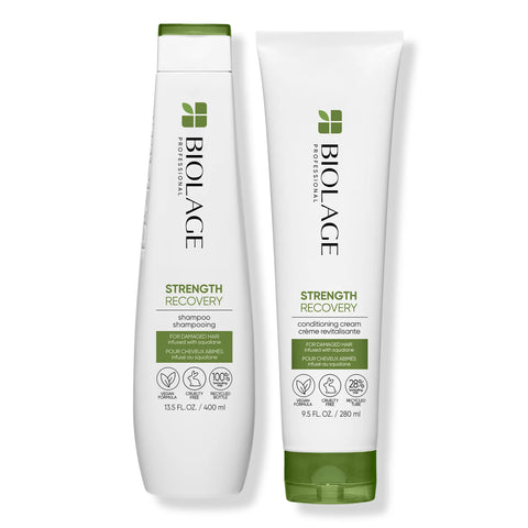 Matrix Biolage Strength Recovery Shampoo & Conditioning Cream 400ml Duo