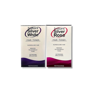 Brilliant Silver White & Brilliant Silver Rose Duo 15ml