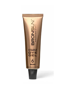Bronsun Eyelash & Eyebrow Dye Gel 6 Brown 15ml