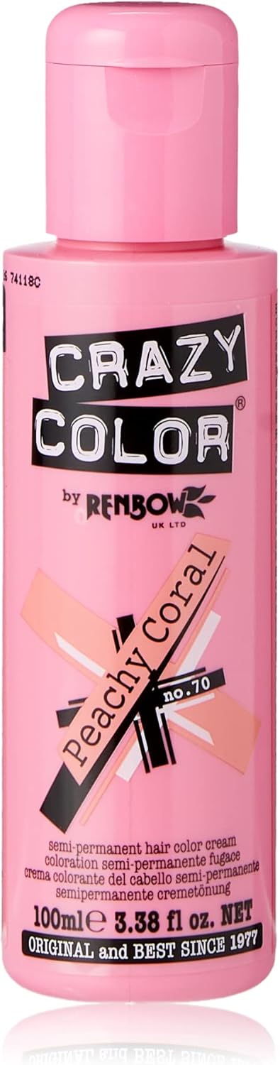 #Crazy Color Semi Permanent Peachy Coral #70 100ml