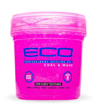 Eco Style Curl & Wave Styling Gel Pink 473ml