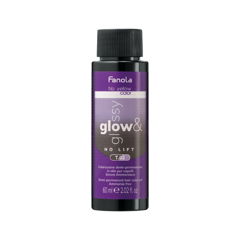 Fanola Glow & Glossy No Lift Oil Toner T.02 Natural Violet 60ml