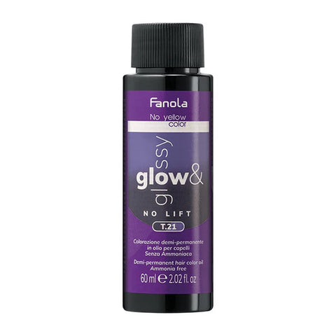 Fanola Glow & Glossy No Lift Oil Toner T.21 Violet Ash 60ml