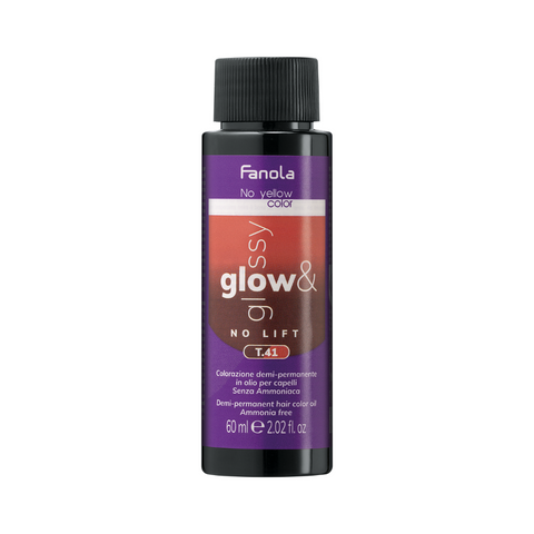 Fanola Glow & Glossy No Lift Oil Toner T.41 Copper Ash 60ml