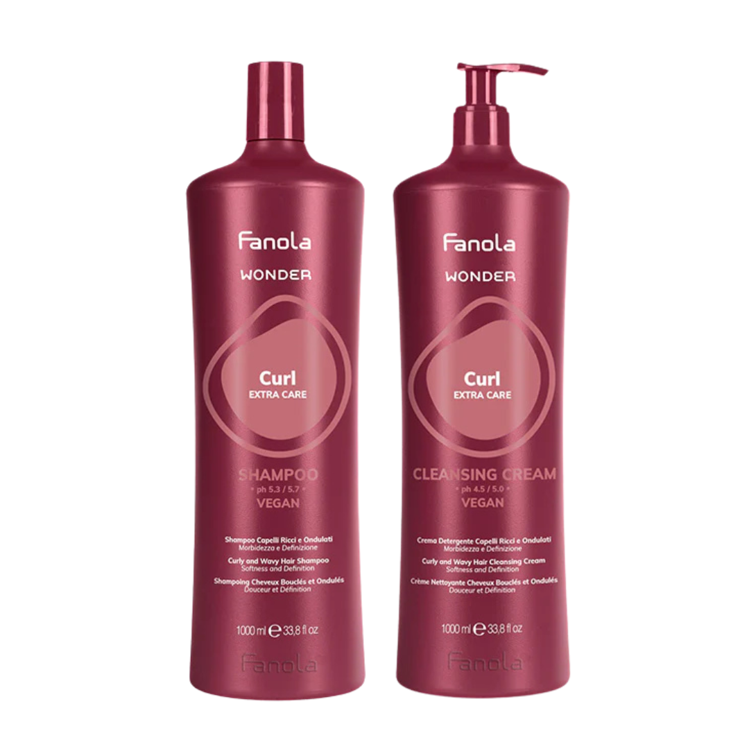 Fanola Wonder Curl Extra Care Shampoo & Conditioner 1 Litre Duo