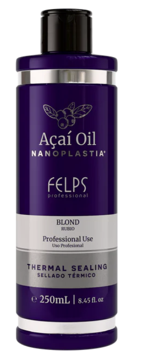 Traitement Lissant Felps Nanoplastia à L'Açaí - 1L - Pour Cheveux Bouclés à Crépus - Sans Formaldéhyde