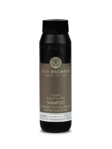 Everescents Organic Fragrance Free Shampoo 250ml
