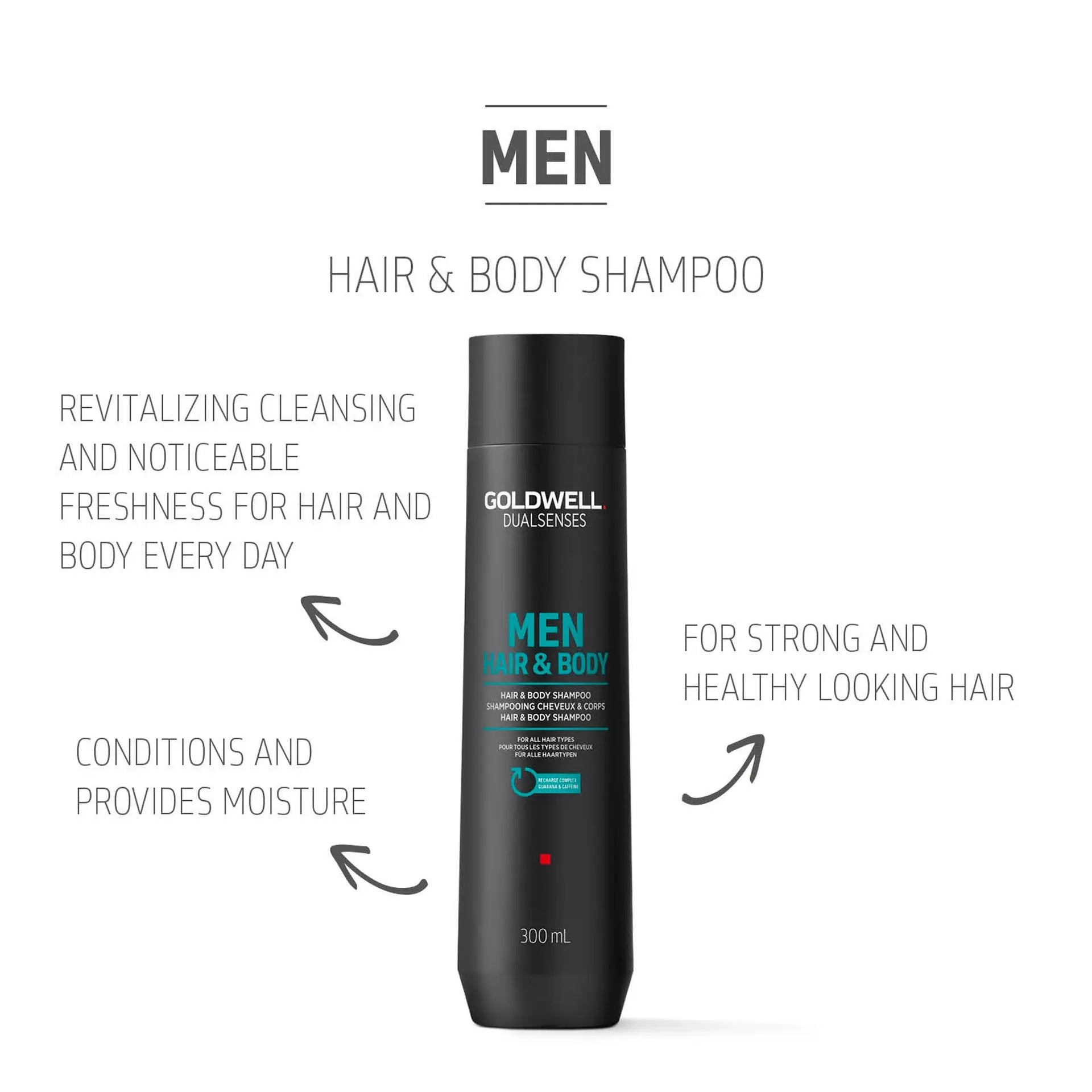 Goldwell Dualsenses Men's Hair & Body Shampoo 300ml