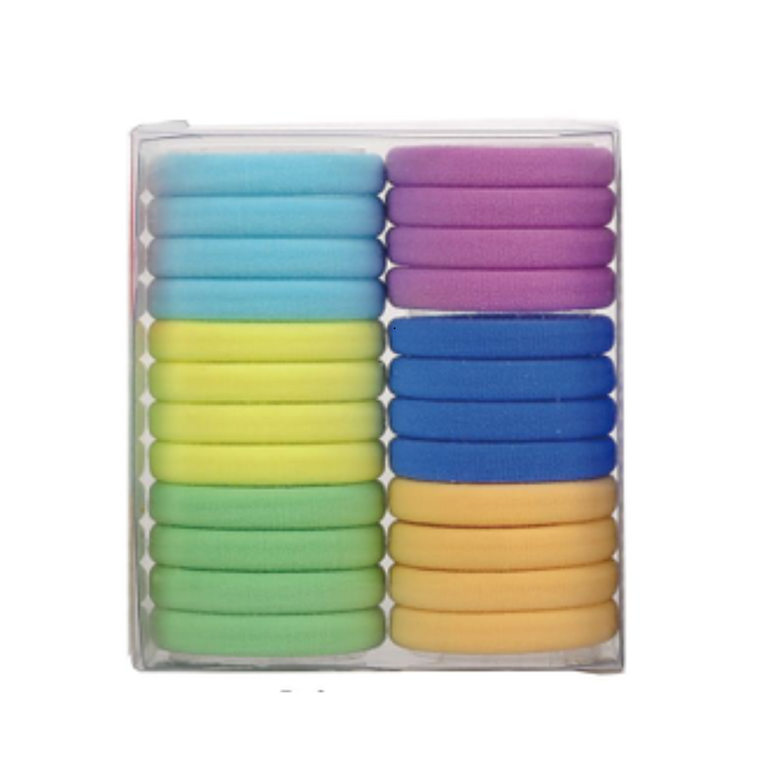 Grace Hair Ties Multi-Coloured Pastel 24 Pack