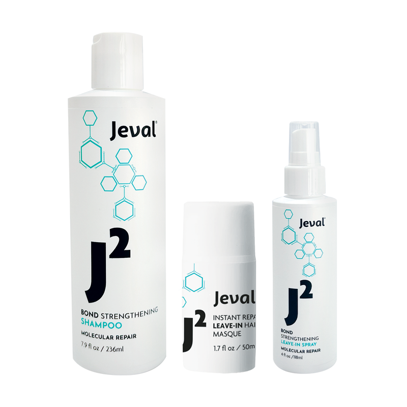 Jeval J2 Bond Strengthening Shampoo, Masque and Spray Trio