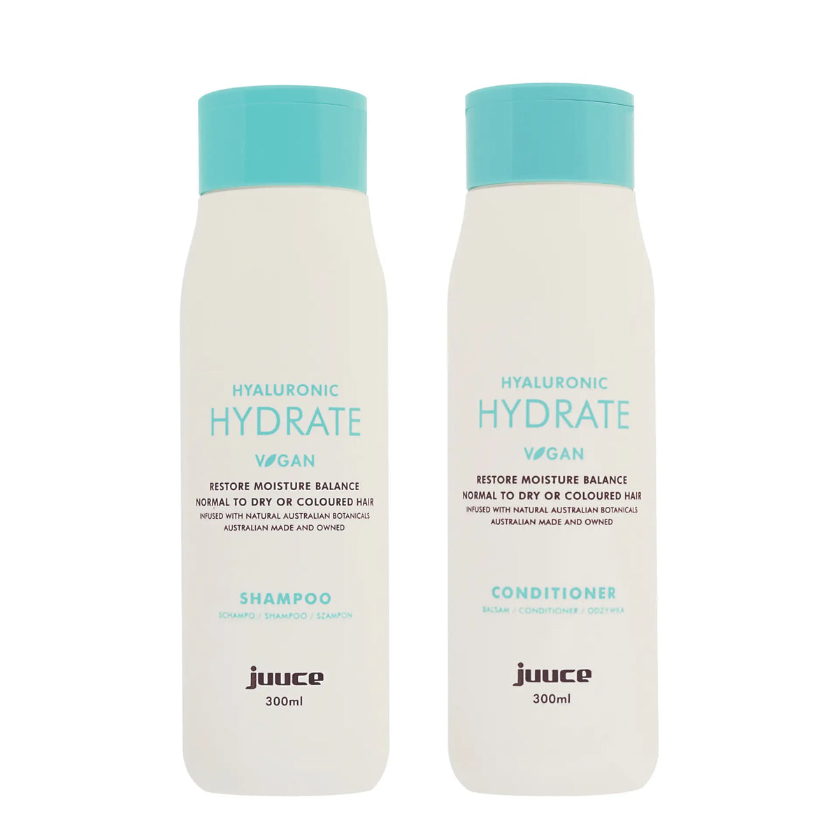 Juuce Hyaluronic Hydrate Shampoo & Conditioner 300ml Duo – Beautopia ...