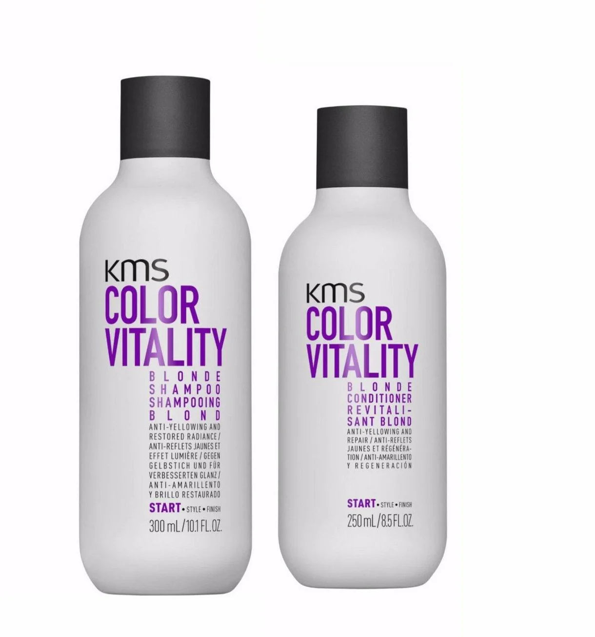 KMS Color Vitality Blonde Shampoo 300ml + Conditioner 250ml Duo