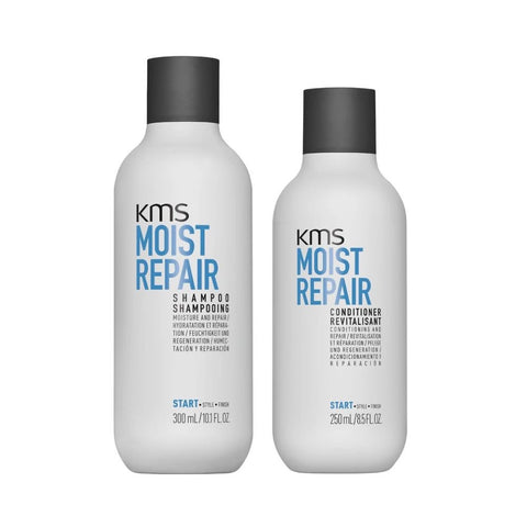 KMS Moist Repair Shampoo 300ml + Conditioner 250ml Duo Pack