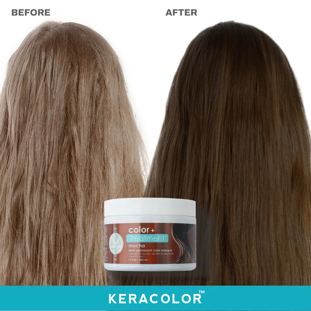 Keracolor Color Treatment Semi-Permanent Color Masque Mocha 325ml