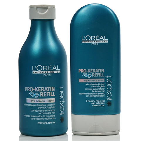 L'oreal Professionnel Pro-Keratin Refill Correcting Care Shampoo & Conditioner Duo