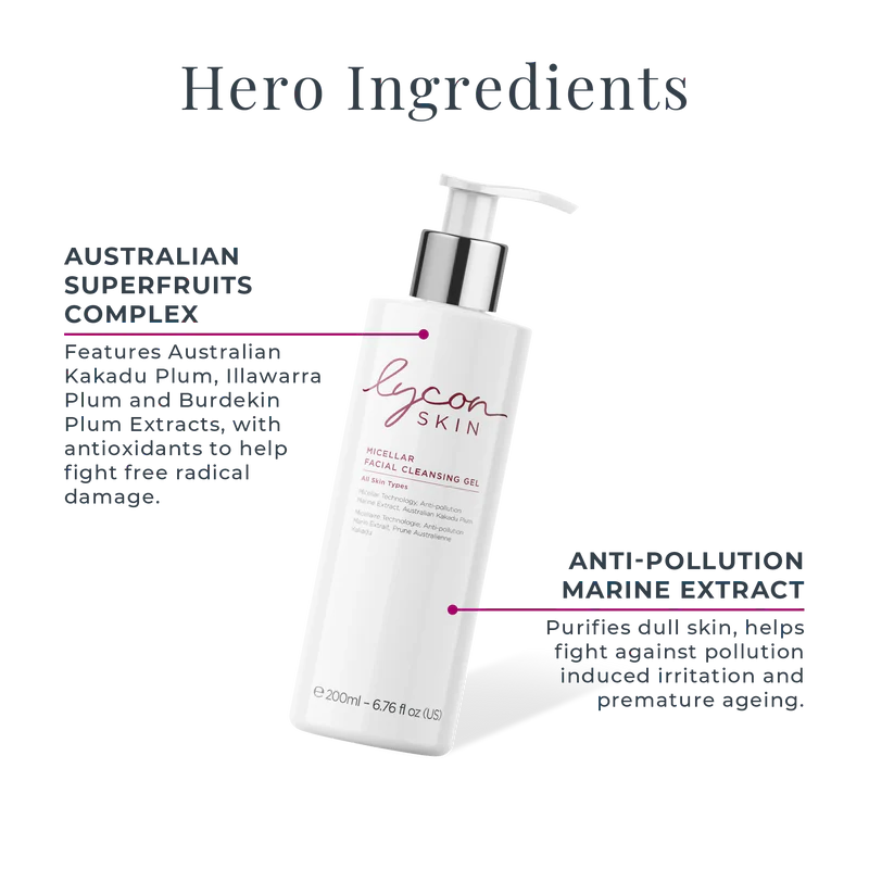 Lycon Skin Micellar Facial Cleansing Gel 200ml