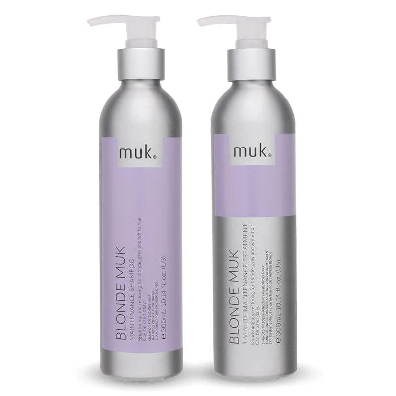 Muk Blonde Muk Toning Shampoo & 1 Minute Treatment Duo 300ml