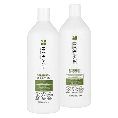 Matrix Biolage Strength Recovery Shampoo & Conditioning Cream Duo 1L
