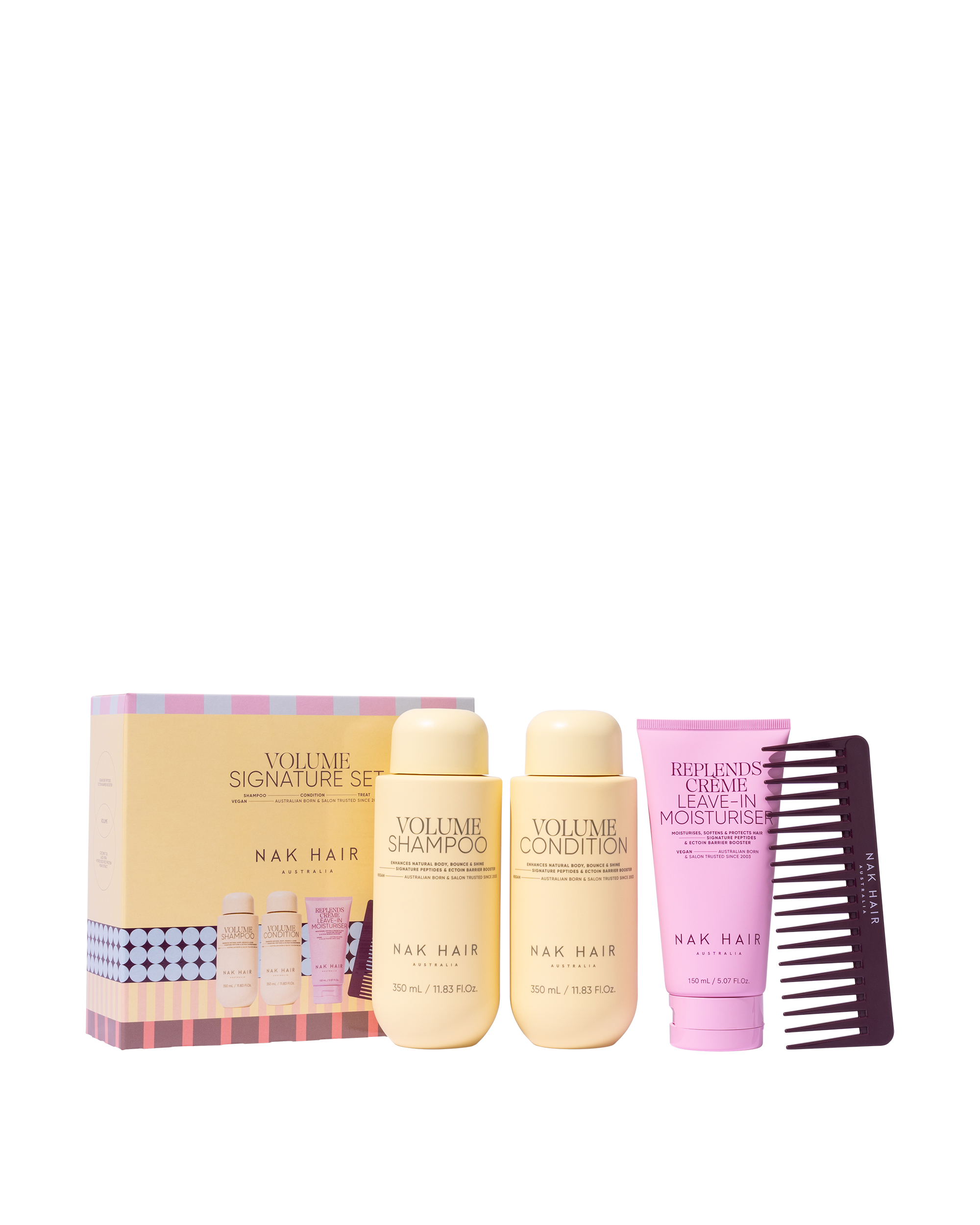NAK Hair Signature Holiday Volume Trio Gift Pack