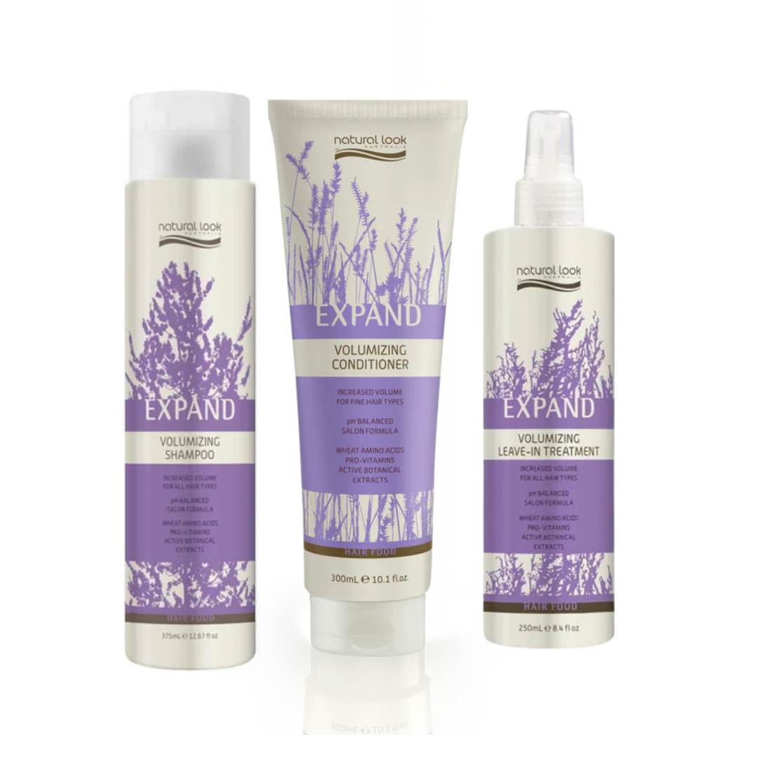 Natural Look Expand Volumizing Shampoo, Conditioner & Treatment Trio