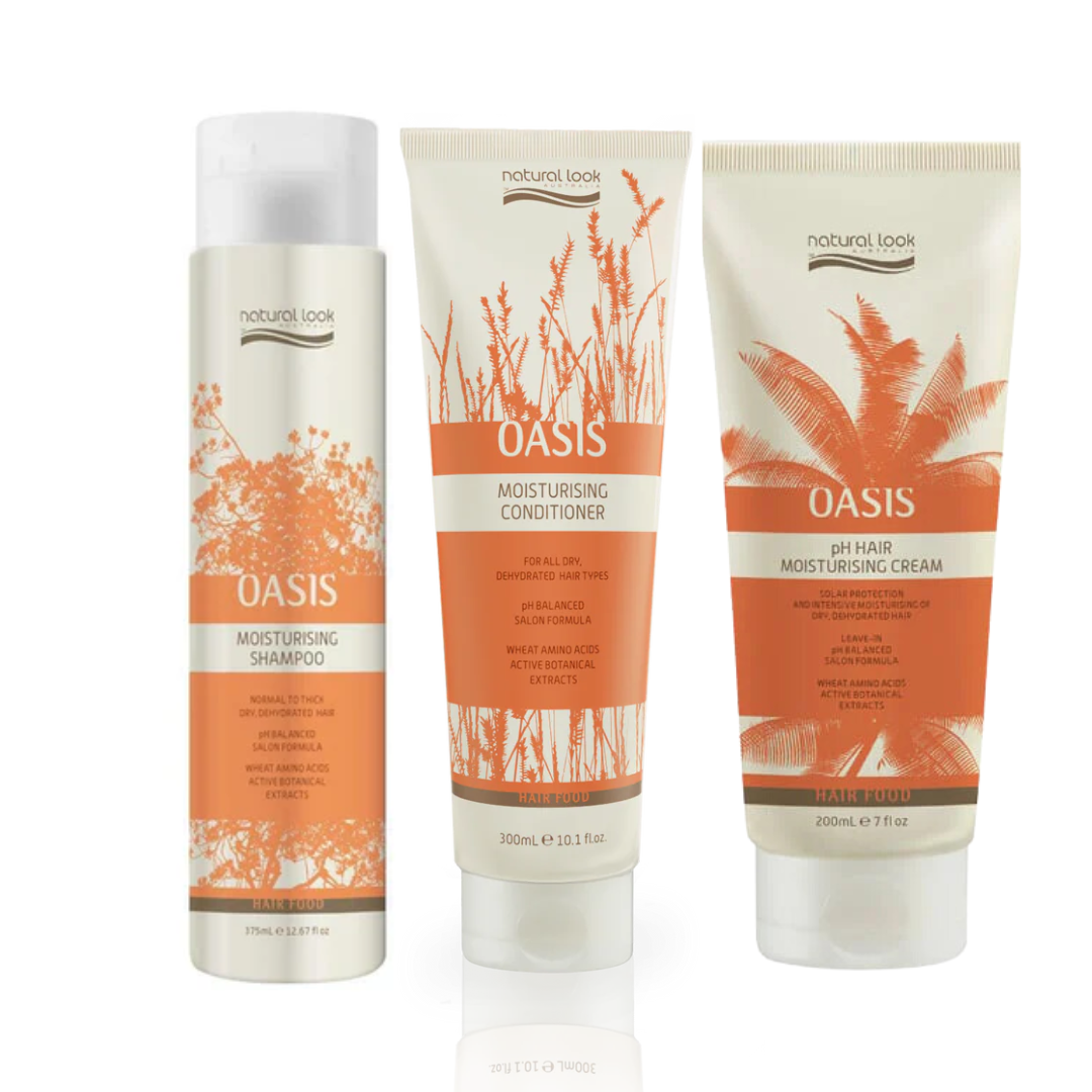 Natural Look Oasis Moisturising Shampoo, Conditioner & Ph Hair Moistur ...