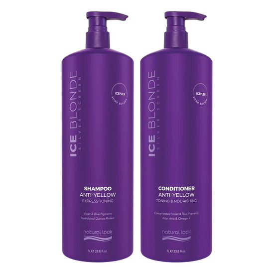 Natural Look Silver Screen Ice Blonde Shampoo & Conditioner 1 Litre