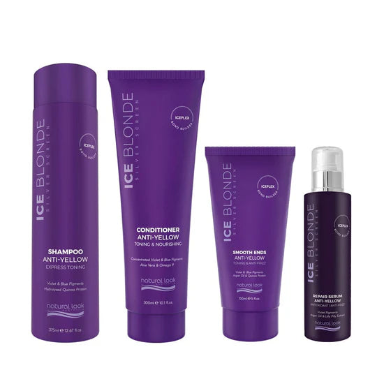 Natural Look Silver Screen Ice Blonde Shine Bundle