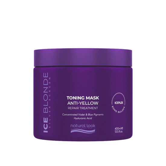 Natural Look Silver Screen Ice Blonde Toning Mask 400ml