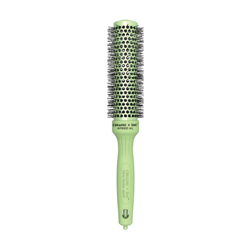 Olivia Garden Blossom Ceramic + Ion Speed XL Brush – Green 35mm
